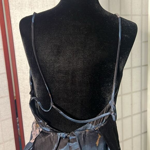 ANTHROPOLOGIE FREE PEOPLE FLORAL WRAP SPAGHETTI STRAPS DRESS SIZE 10 - Picture 3 of 8